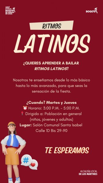 Convocatoria: Ritmos Latinos en Los Mártires