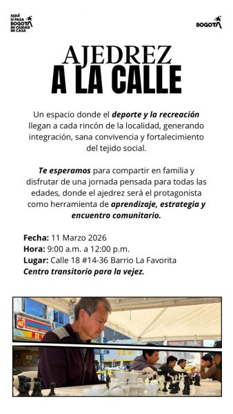  Convocatoria: Ajedrez a la Calle en Los Mártires