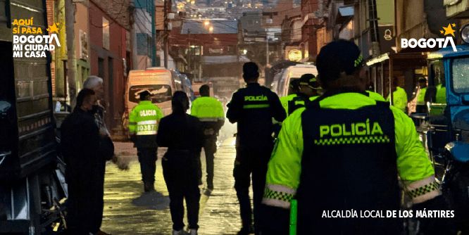 Contundente actividad de alto impacto contra el microtráfico en la Localidad de Los Mártires