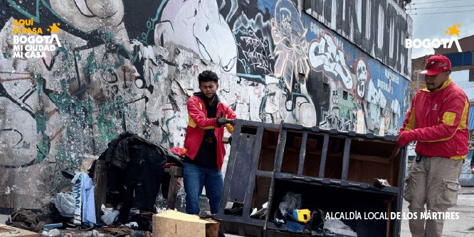 Jornada de Recuperación del Espacio Público en el sector de la Carrilera - Localidad de Los Mártires