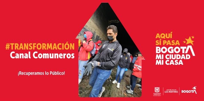 Limpieza Canal Comuneros Foto operativo IVC realizado en el Canal Comuneros de la localidad de Los Mártires