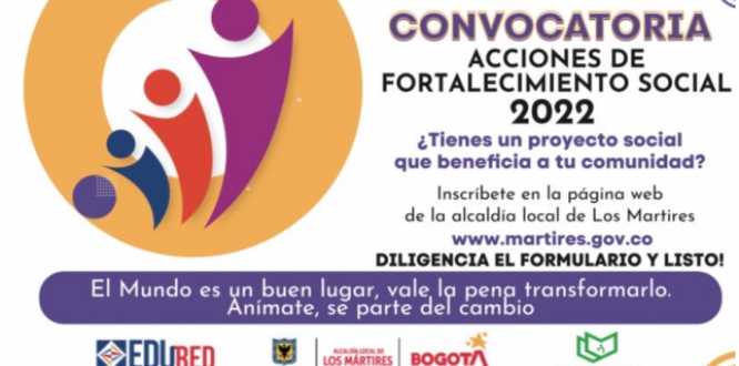 Conoce la convocatoria: acciones de fortalecimiento social 2022