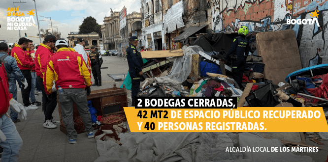 Foto Operativo integral de Inspección Vigilancia y Control en la localidad de los Mártires Foto Operativo integral de Inspección Vigilancia y Control en la localidad de los Mártires