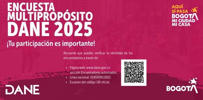foto con invitacion a encuenta multipropósito del  DANE