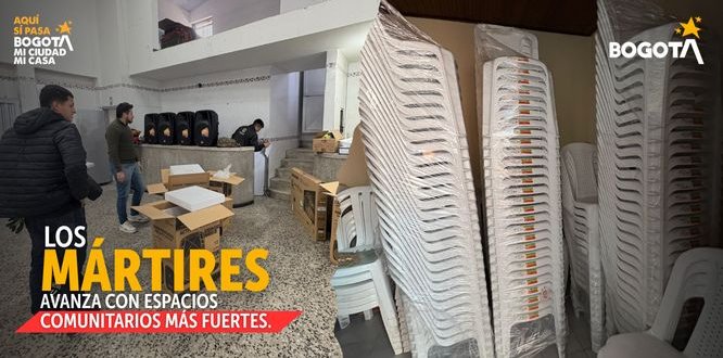 Proyecto “Mártires Participa y Decide” mejora espacios comunales con mobiliario y tecnología