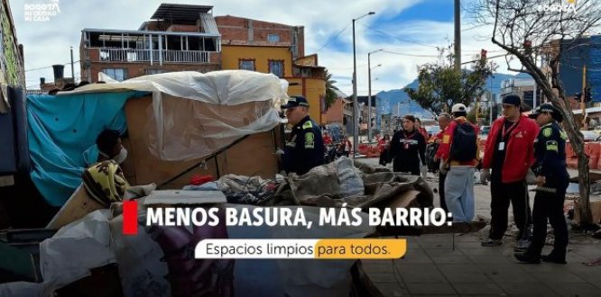 Los Mártires interviene punto crítico con acción conjunta