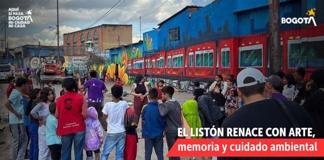Foto Mural del Tren de la Sabana - Localidad de Los Mártires