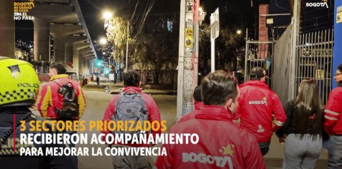 Recorrido nocturno interlocal en Los Mártires