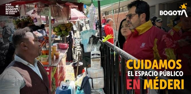 Foto Recuperación del Espacio Público en Mederi - Localidad de Los Mártires. Foto Recuperación del Espacio Público en Mederi - Localidad de Los Mártires.