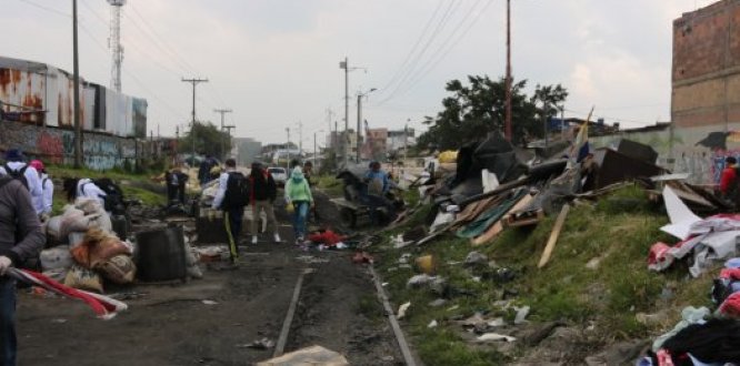 Foto Via del Tren antes de ser intervenida