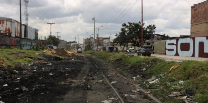 Foto Via del Tren despues de ser intervenida