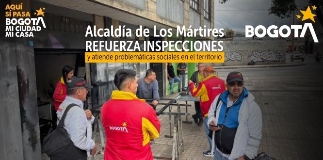 Operativo de Inpección, Vigilancia y Control en la Localidad de los Mártires Foto Operativo de Inpección, Vigilancia y Control en la Localidad de los Mártires