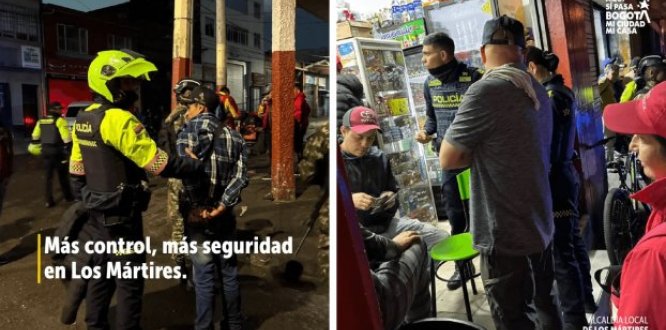 Operativo de Inspección Vigilancia y Control en Los Mártires