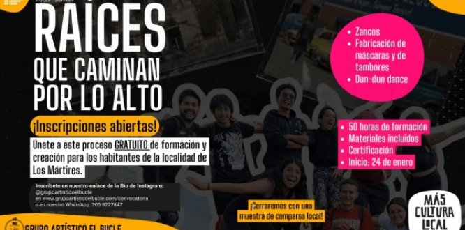 RAÍCES QUE CAMINAN POR LO ALTO - LOCALIDAD DE LOS MÁRTIRES.. RAÍCES QUE CAMINAN POR LO ALTO - LOCALIDAD DE LOS MÁRTIRES..