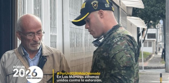 Recorrido orientado a llevar un mensaje claro a la ciudadanía porque en Los Mártires no hay espacio para la extorsión.