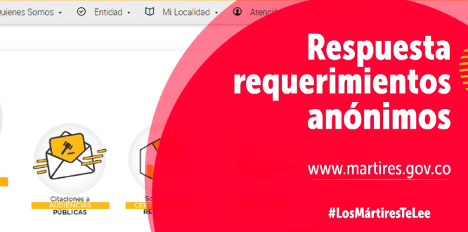 Ahora podrás consultar las respuestas a tus requerimientos anónimos
