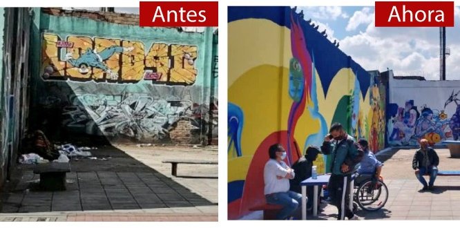 En un trabajo articulado entre la comunidad y la institución se logró cambiar la cara de la esquina de la carrera 19 con 4ta