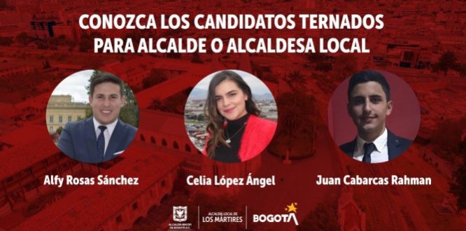 Conozca la nueva terna de la que saldrá la próxima alcaldesa o alcalde de Los Mártires  