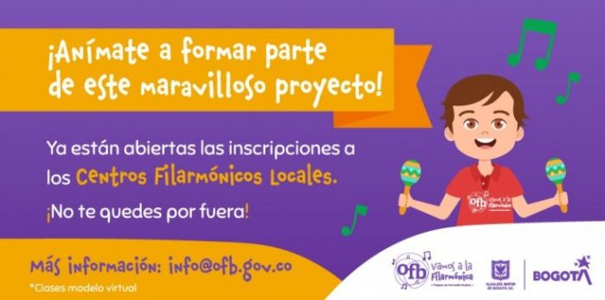 Abiertas las inscripciones a Centro Filarmónico Local de Los Mártires