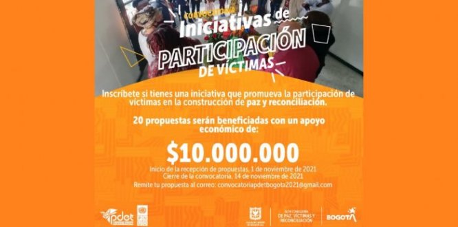 Participa en la convocatoria PNUD para organizaciones de víctimas y no víctimas Participa en la convocatoria PNUD para organizaciones de víctimas y no víctimas