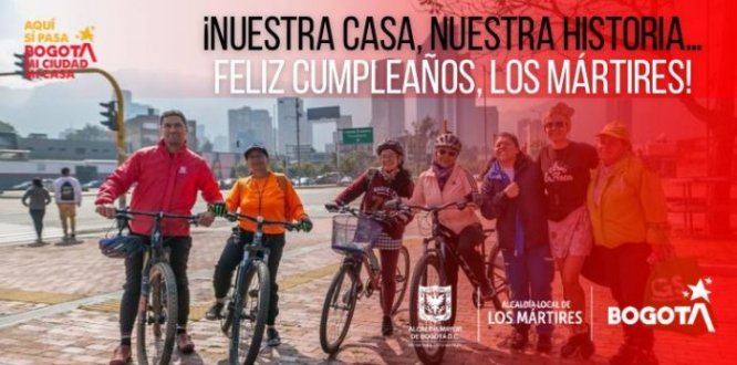 Foto celebración cumpleaños Alcaldía Local de Los Mártires 