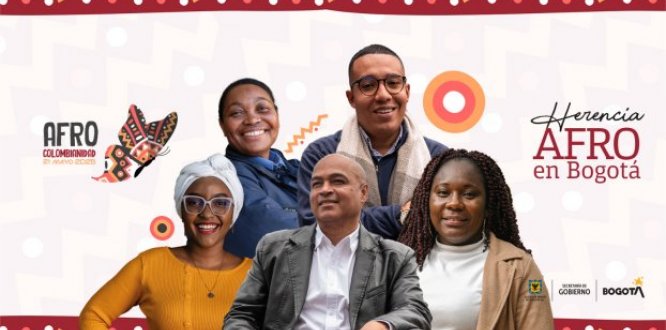 Imagen con texto invitando a la conmemoración de la afrocolombianidad