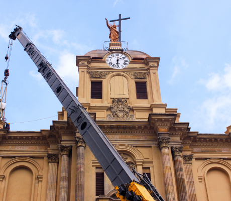 Así va la restauración de la iglesia del Voto Nacional