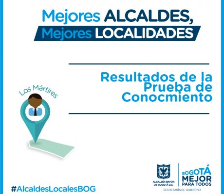 Listado aprobados prueba conocimiento alcalde local de Los Mártires 