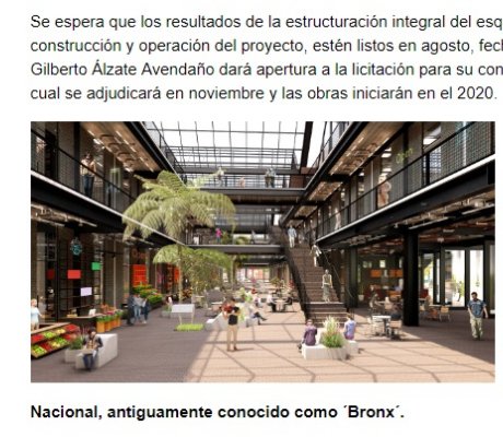 Se recibieron 6 propuestas para la Estructuración del proyecto ´Bronx Distrito Creativo´