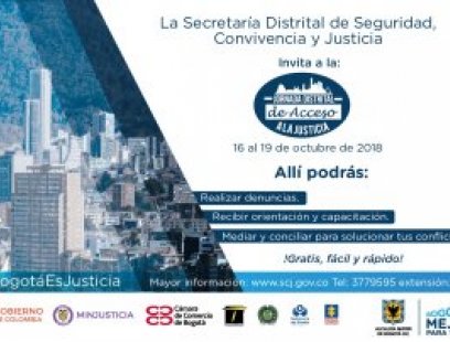 Jornada Distrital de Acceso a la Justicia "Bogotá Es Justicia"